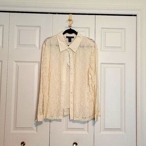 Lace Dialogue Blouse